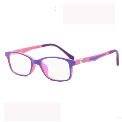 China Fashion kids tr90 soft safe blue light glasses anti 2021 kids optical sights for sale