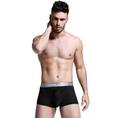 China New Design Mens Boxer Briefs Breathable Solid Breathable Loose Underwear For Men for sale