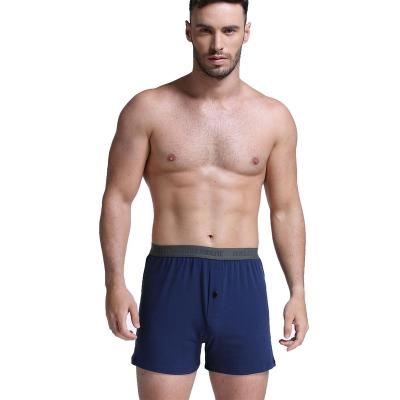 China High Quality Solid Cotton Comfortable Men's Underwear Loose Boxer Briefs Breathable For Men for sale