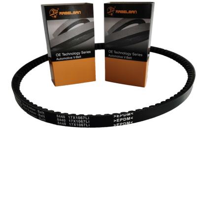 China Suitable to HITACHI Excavator 300-3 model  fan belt  17X1200Li continental belt ramelman cogged v belt for sale