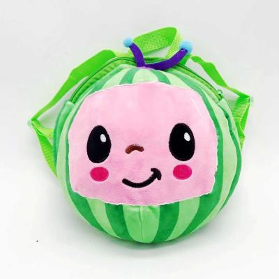 China New Decoration School Stuffed Bag Watermelon Plush Watermelon Toy Watermelon jj backpack for sale