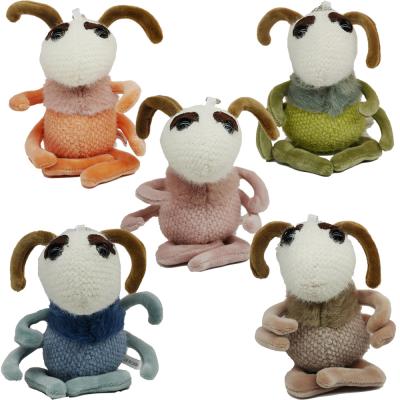 China Decoration 15cm Cute Plush Small Ant Pendants Bag Keychain Plush Toys for sale