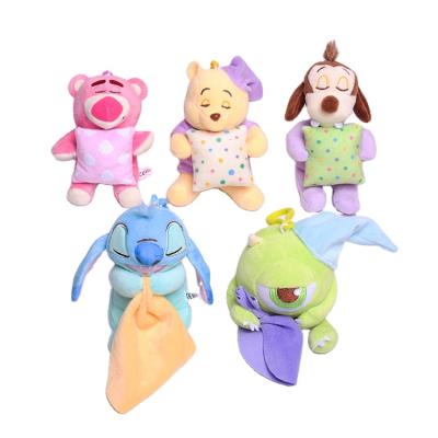 China Decoration 12cm Japanese Anime Peripheral Cute Cartoon Pajamas Stand Stuffed Toy Doll Pendant Bag Hanging Plush Toys for sale