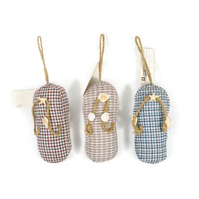 China Eco - Friendly Coastal Home Decorative Slipper Shaped Eco - Friendly Hanging Ornament for sale