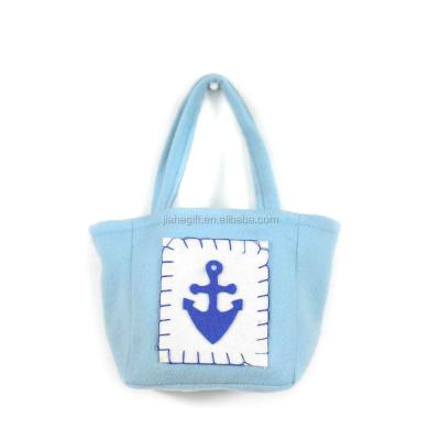 China Vintage Vintage Jiahe Sea Felt Anchor Starfish Small Tote Bag Small Handbag for sale