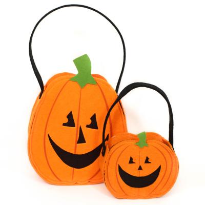 China Hot Amazon Sale Halloween Pumpkin Basket Candy Bucket Pumpkin Decoration Shopping Bag Decoration Shopping Bag Decoration for sale