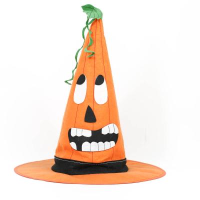 China Costume Decoration Costume Decoration Halloween Hat Pumpkin Decorative Witch's Hat Children's Decoration for sale