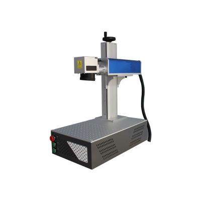 China Automated 20W 30W 50W Large Raycus Fiber Laser Marking Loading Machine For Marking Metal for sale