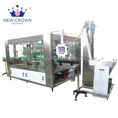 China New Crown Beverage Automatic Monoblock Glass Bottle Best Product Liquid Juice Filling Machine for sale