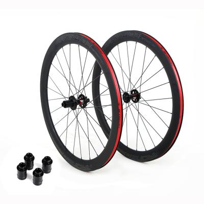 China Lightweight road bike carbon wheels 700c TWITTER BIKEcarbon double-wall anvil bicycle wheel for road bike for sale