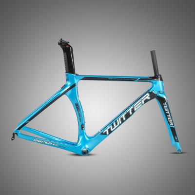 China OEM 700C Bicycle Frame Carbon Road Bike Frame 700C TWITTER Road Racing Bike Bicycle Frame For Adult for sale