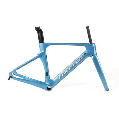 China Road Bicycles TWEET carbon fiber road bike frameset bicycle frameset road racing bike frame with L XL size for sale for sale