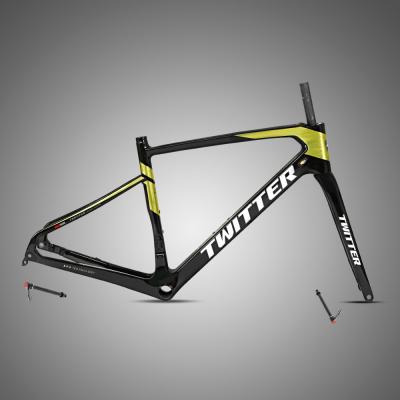 China By F12*100_R12*142mm OEM Disc Brake Carbon Fiber Road Bike Bicycle Frame 2021 Buyer for sale