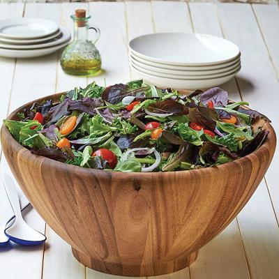 China Amazon Sustainable Hot Sales Tableware Wooden Bowl Salad Bowl , Olive Wood Salad Bowl for sale