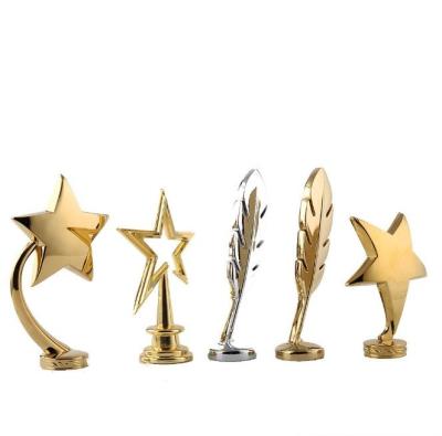 China China Made In China Customize Design Zinc Alloy Metal Made Gold 3D Souvenir Star Trophies for sale