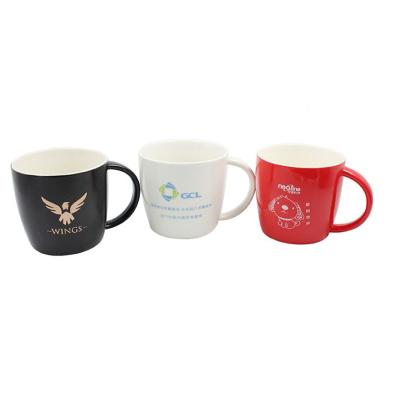 China Sustainable Bulk 26oz Sublimation Ceramic Red Handle Coffee Mug With Big Handle for sale