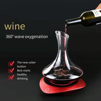 China Luxury Special Rotating Electric High-end Automatic Shake Creative Light Red Wine Electric Wine Decanter Nice For Business Gifts for sale