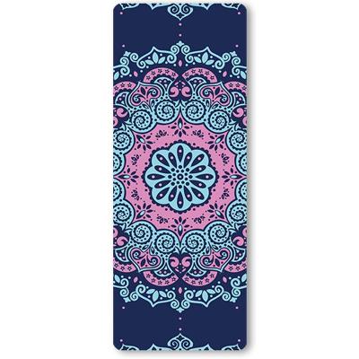 China Eco-friendly Custom Anti Slip Printing Foldable Suede Folding Natural Rubber Eco Friendly Yoga Mat for sale