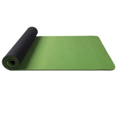 China Anti Slip And Waterproof Wholesale Custom 6mm Thick Double Color Non Slip Eco Friendly Exercise Band Yoga Mat for sale