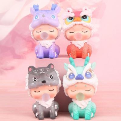 China For New Surprise Prommotion Box Creative Blind Animal Doll Handmade Desktop Decoration Resin Ornaments Gifts for sale