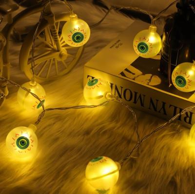 China Hanging Garden Halloween LED Eye Light String Lights Easter Ghost Festival Holiday String Lights for sale