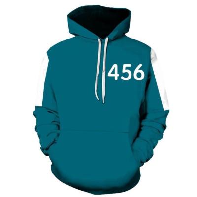 China Breathable Hot Korean Women Men Women Hoodies Red Green Blue Number Hoodie for sale