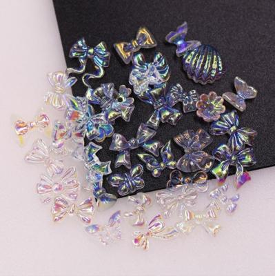 China For Promotion Wholesale Cute Bowknot Butterfly Bear Nail Art Jewelry Accessories Large Pack Assembled Nail Stickers for sale