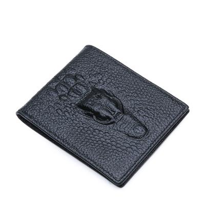 China Fashionable and Casual Driving License Waterproof Leather Short Multifunctional Crocodile Wallet Wallet Card Main Bag for sale