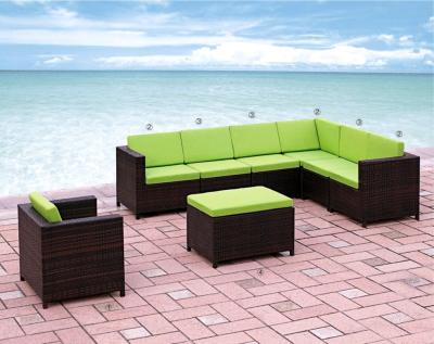 China 2014 popular outdoor rattan L shape sofa set for sale