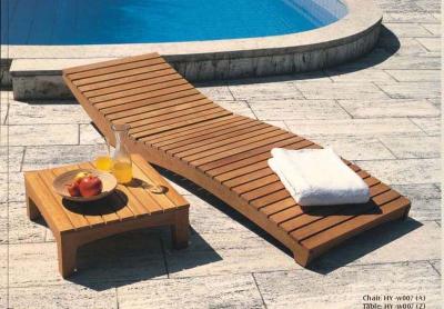 China 2014 garden wooden chaise lounge for sale