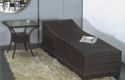 China Garden long chair rattan chaise lounge furniture for sale