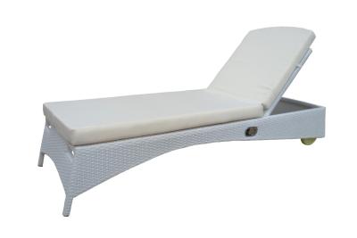 China White garden sun lounger outdoor day bed for sale