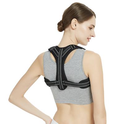 China Top Sale Reflective Band Design Breathable.posture Corrector Back Brace Adjustable Breathable Comfortable Improve Hunchback Back Support for sale