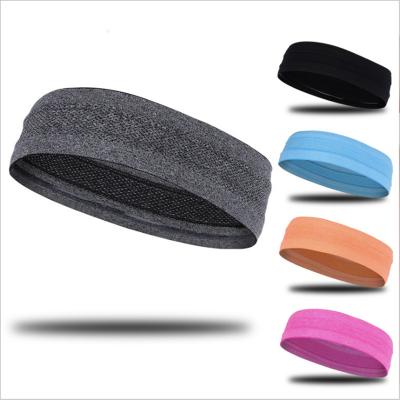 China Skin Friendly Whole Sales Men and Women Fitness Running Yoga Headbands Anti-Slip Basketball Silicone Sweat Absorption Headbands for sale