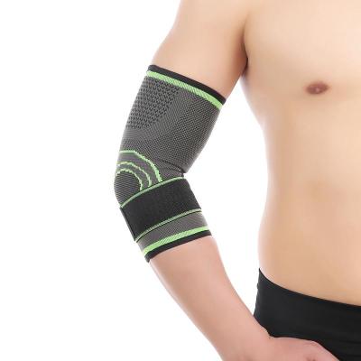 China Universal Tendonitis Pain Relief Brace Elbow Factory Yiwu Breathable Sweat Absorbent Sports Knitting Elbow Brace for sale