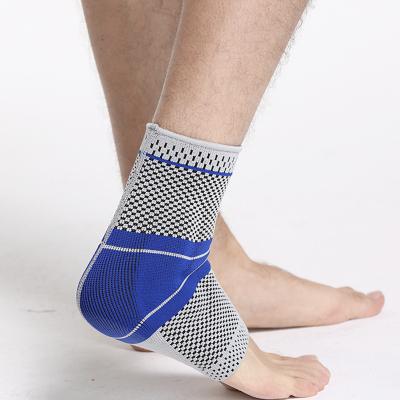 China Professional fixed performance support free sample ankle brace anti-sprain silicone pressurized breathable knitting ankle brace for men and women for sale