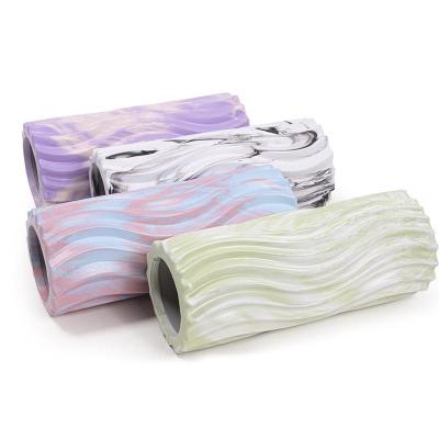 China Fashion Wholesale New Style Colorful Roller Yoga Home Gym Exercise Foam Water Ripple EVA Muscle Relax Fitness Equipment Yoga Foam Roller for sale