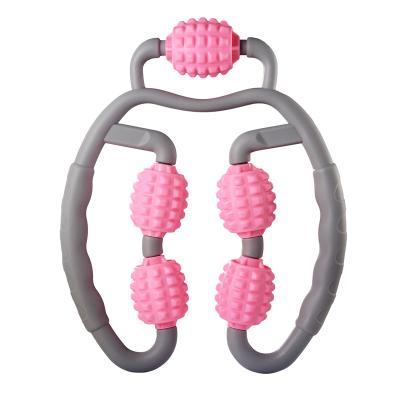 China Four Wheel Bodybuilding Fitness Amazon Hot Sale Yoga Ring Clip For Home Gym Fitness Bodybuilding Leg Shoulder Muscle Relax Yoga Foam Roller for sale