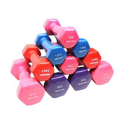 China Universal Whole Sales Colorful Dumbbell Set Different Weight For Home Fitness Equipment Gym Anti-Slip Dumbbell Set for sale