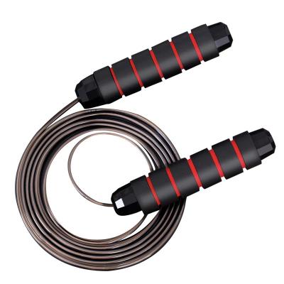 China Indoor Fitness Wholesales Weighted Jump Rope For Home Gym Workout Adult/Kids Anti-Slip Handle Fat Burning PVC Weighted Jump Rope for sale