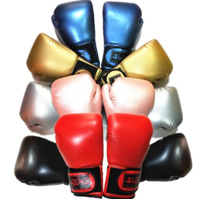 China New Powder Color Professional Boxing Glove Gym Boxing Metallic Fitness Comfortable Training Adult Boxing Glove for sale