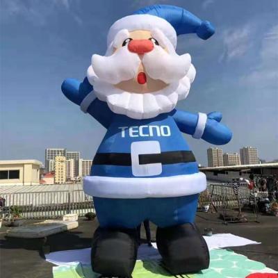 China Outdoor Event Christmas Poped Up Decoration Giant Santa Claus /Holiday Advertising Inflatable Live Cartoon Santa Christmas for sale