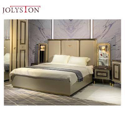 China (Size) adjustable leather bed frame bedroom furniture sets luxury victorian bedroom sets with wardrobe for sale