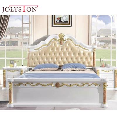 China Reclining Luxurious King Bedroom Furniture Solid Wood King Size Leather Headboard Bedroom Furniture for sale