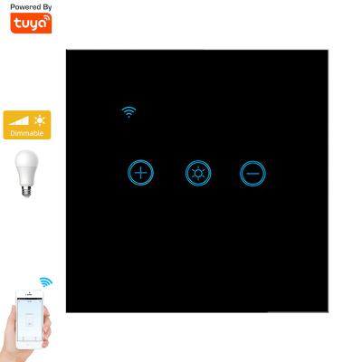 China Tuya Smart Voice Control Lamp Switch LED Panel Sensor Light Touch Rheostat Glass Life Bluetooth Smart Wireless Control Switch Rheostat Panel Glass Rheostat Switch for sale