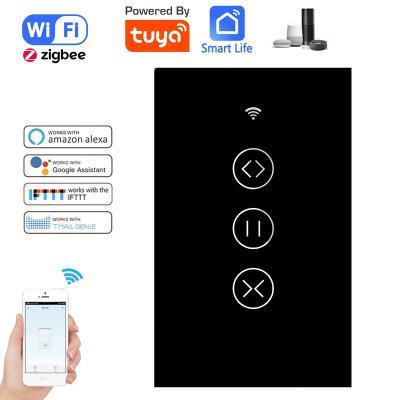 China US EU US Tuya Smart Life Smart Lamp Switch Standard Zigbee WiFi Roller Blind Remote Control Blind Shutter Voice Control Blind Motor Curtain Switch for sale