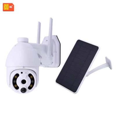 China PAN-TILT 4G IP WiFi 1080P Battery Security Protection Color Outdoor Waterproof Night CCTV Solar Video PTZ Wireless Video Surveillance for sale