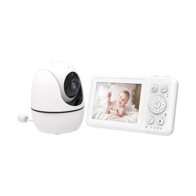 China PAN-TILT New Arrival Baby Monitor Camera Element Soothes Pan Tilt Rotation 3.2 Inch LCD Display Video Baby Monitors for sale