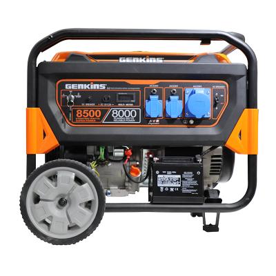 China Best Selling 8500w Power Gasoline Portable Backup Generator 25L for sale