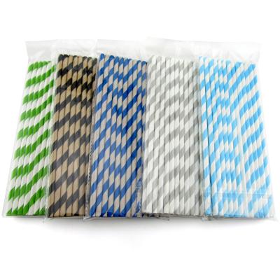 China Wholesale Eco - Friendly Disposable Colorful Party Paper Straws for sale